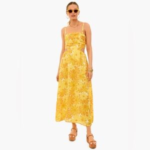 FAITHFULL THE BRAND Jamaica Midi Dress in Marigold Canaria Floral